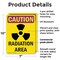 Signmission Radiation & Laser Sign, 10 in H x 7 in W, Plastic, Rectangle OS-2PACK-CR-P-710-V-10255 - alternate 3